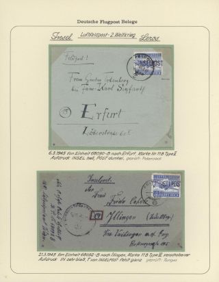 GERMAN AIR MAIL IN WWI and WWII – sheet 21