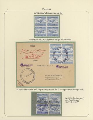 GERMAN AIR MAIL IN WWI and WWII – sheet 22