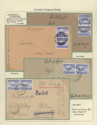 GERMAN AIR MAIL IN WWI and WWII – sheet 29