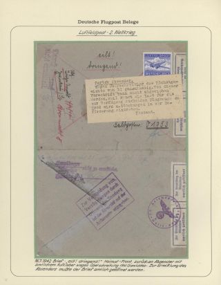 GERMAN AIR MAIL IN WWI and WWII – sheet 30