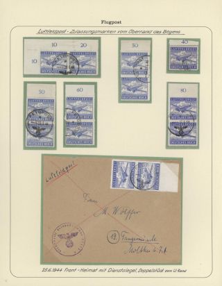 GERMAN AIR MAIL IN WWI and WWII – sheet 33