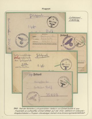 GERMAN AIR MAIL IN WWI and WWII – sheet 35