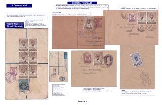 USAGES OF THE INDIA 1948 GANDHI ISSUE – sheet 5