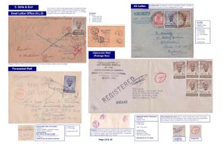 USAGES OF THE INDIA 1948 GANDHI ISSUE – sheet 8