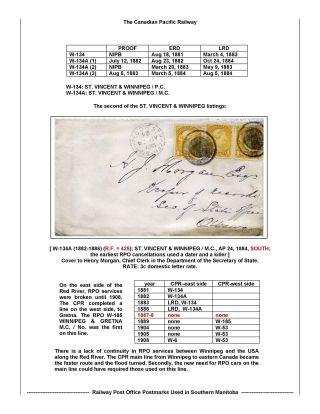 BAHNPOSTSTEMPELN VON SÜD MANITOBA – Blatt 5
