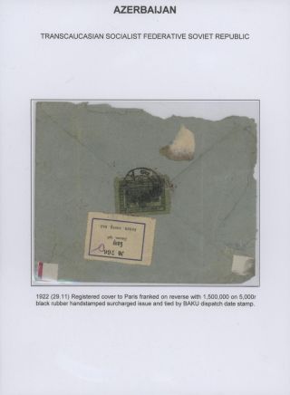 ASERBAIDSCHAN (1918-1923) – Blatt 54