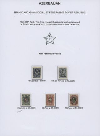 ASERBAIDSCHAN (1918-1923) – Blatt 61