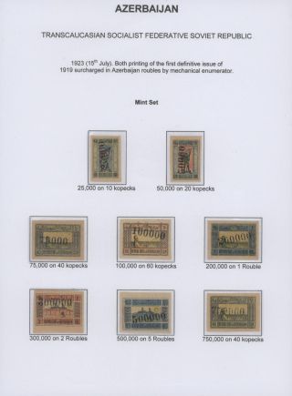 ASERBAIDSCHAN (1918-1923) – Blatt 70