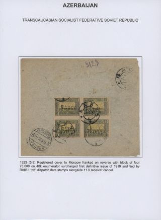 ASERBAIDSCHAN (1918-1923) – Blatt 75
