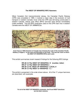 THE WEST OF WINNIPEG RPO HAMMERS – sheet 4
