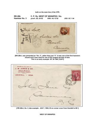 THE WEST OF WINNIPEG RPO HAMMERS – sheet 7