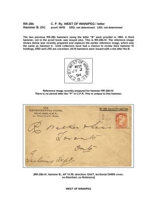 THE WEST OF WINNIPEG RPO HAMMERS – sheet 9