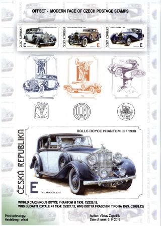 TSCHECHISCHE REPUBLIK: BRIEFMARKEN 2012-2014 – Blatt 22