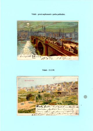 JAN KUBELIK (1880-1940) - PICTURE POSTCARDS, CORRESPONDENCE – sheet 9