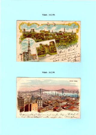 JAN KUBELIK (1880-1940) - PICTURE POSTCARDS, CORRESPONDENCE – sheet 10