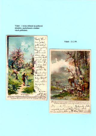 JAN KUBELIK (1880-1940) - PICTURE POSTCARDS, CORRESPONDENCE – sheet 13