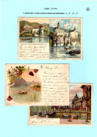 JAN KUBELIK (1880-1940) - PICTURE POSTCARDS, CORRESPONDENCE – sheet 16