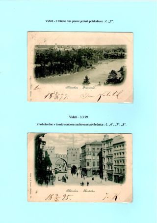 JAN KUBELIK (1880-1940) - PICTURE POSTCARDS, CORRESPONDENCE – sheet 20
