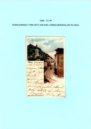 JAN KUBELIK (1880-1940) - PICTURE POSTCARDS, CORRESPONDENCE – sheet 24