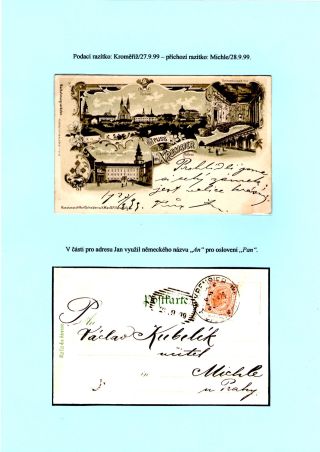 JAN KUBELIK (1880-1940) - PICTURE POSTCARDS, CORRESPONDENCE – sheet 40