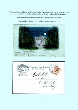 JAN KUBELIK (1880-1940) - PICTURE POSTCARDS, CORRESPONDENCE – sheet 43