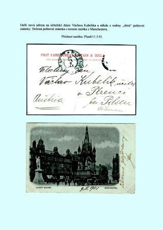 JAN KUBELIK (1880-1940) - PICTURE POSTCARDS, CORRESPONDENCE – sheet 46