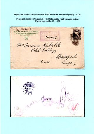JAN KUBELIK (1880-1940) - ANSICHTSKARTEN, KORRESPONDENZ – Blatt 52