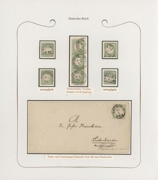 GERMANY - STAMP ISSUES 1872-1874 POSTALY USED – sheet 7