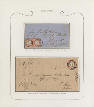 GERMANY - STAMP ISSUES 1872-1874 POSTALY USED – sheet 11
