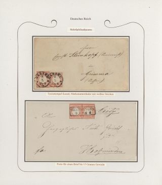 GERMANY - STAMP ISSUES 1872-1874 POSTALY USED – sheet 12