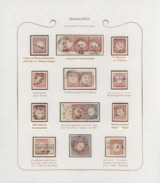 GERMANY - STAMP ISSUES 1872-1874 POSTALY USED – sheet 15