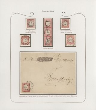 GERMANY - STAMP ISSUES 1872-1874 POSTALY USED – sheet 16