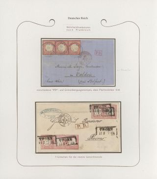 GERMANY - STAMP ISSUES 1872-1874 POSTALY USED – sheet 19
