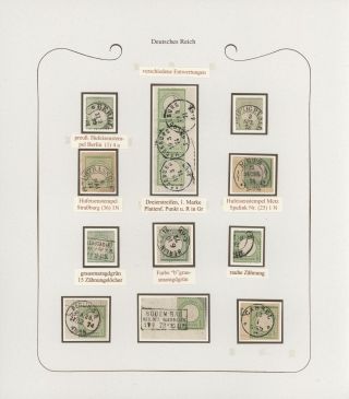 GERMANY - STAMP ISSUES 1872-1874 POSTALY USED – sheet 53