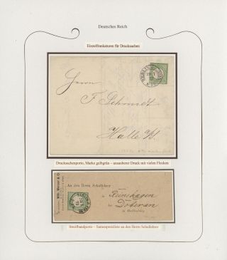 GERMANY - STAMP ISSUES 1872-1874 POSTALY USED – sheet 54