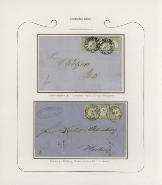 GERMANY - STAMP ISSUES 1872-1874 POSTALY USED – sheet 57
