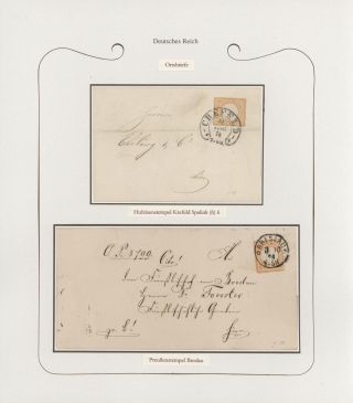 GERMANY - STAMP ISSUES 1872-1874 POSTALY USED – sheet 64