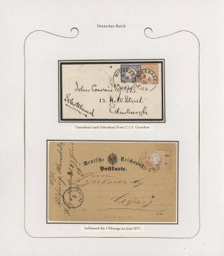 GERMANY - STAMP ISSUES 1872-1874 POSTALY USED – sheet 65