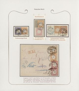 GERMANY - STAMP ISSUES 1872-1874 POSTALY USED – sheet 66