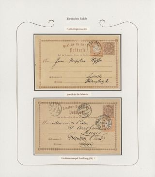 GERMANY - STAMP ISSUES 1872-1874 POSTALY USED – sheet 67