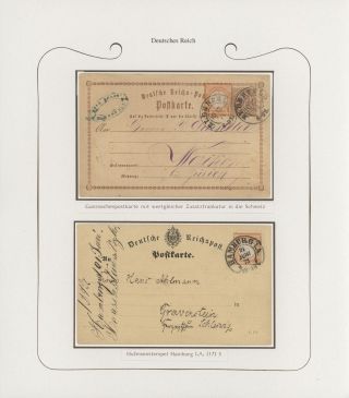 GERMANY - STAMP ISSUES 1872-1874 POSTALY USED – sheet 68