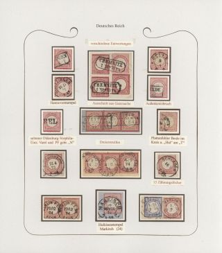 GERMANY - STAMP ISSUES 1872-1874 POSTALY USED – sheet 70