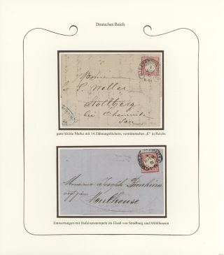 GERMANY - STAMP ISSUES 1872-1874 POSTALY USED – sheet 74