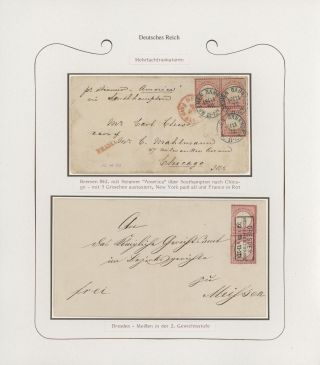 GERMANY - STAMP ISSUES 1872-1874 POSTALY USED – sheet 78
