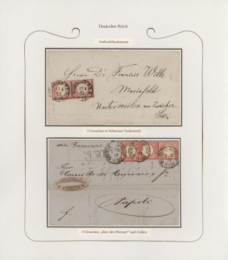 GERMANY - STAMP ISSUES 1872-1874 POSTALY USED – sheet 80