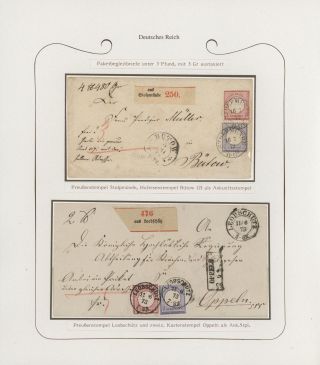 GERMANY - STAMP ISSUES 1872-1874 POSTALY USED – sheet 81