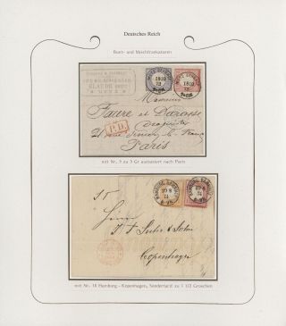 GERMANY - STAMP ISSUES 1872-1874 POSTALY USED – sheet 83