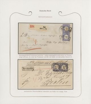 GERMANY - STAMP ISSUES 1872-1874 POSTALY USED – sheet 88