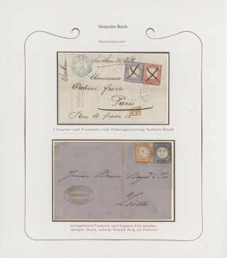GERMANY - STAMP ISSUES 1872-1874 POSTALY USED – sheet 90
