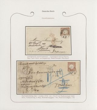GERMANY - STAMP ISSUES 1872-1874 POSTALY USED – sheet 115